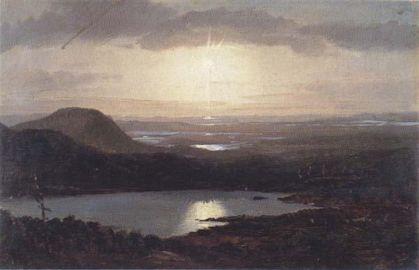 Frederic E.Church Eagle Lake Viewed from Cadillac Mountain oil painting image